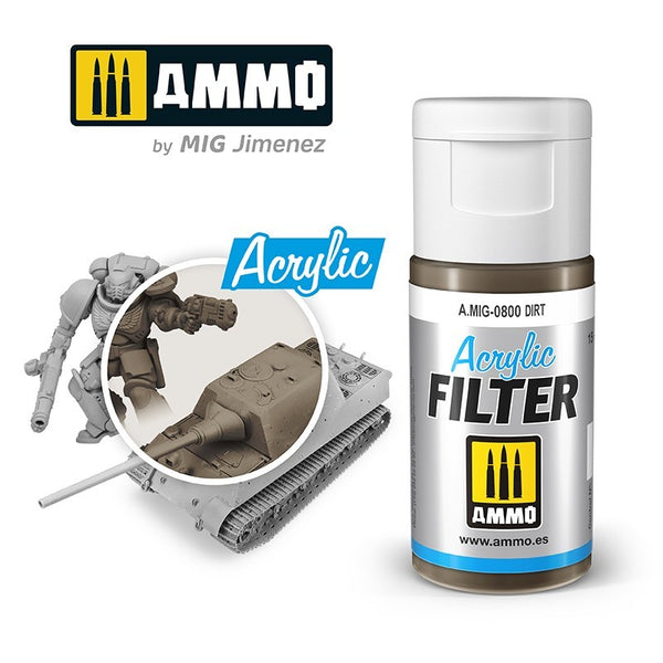 AMMO by Mig Jimenez Acrylic Filter Dirt – A.MIG-0800 — exact AMMO product