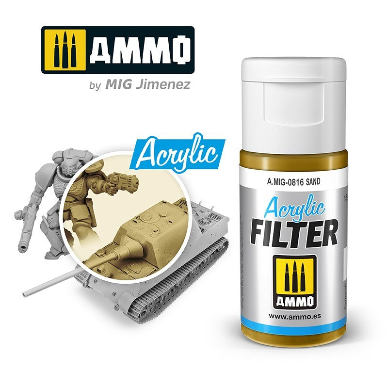 AMMO by Mig Jimenez Acrylic Filter Sand – A.MIG-0816 — exact AMMO product