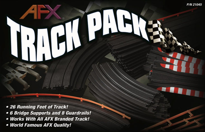 AFX Track Pack 21045 with 26 feet of slot car track and accessories