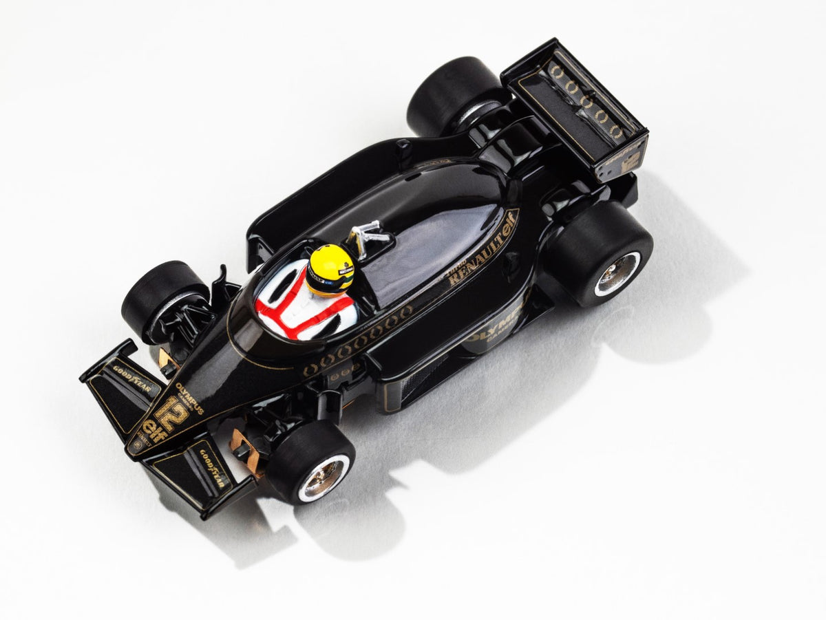 AFX Lotus 97T 1985 black gold Ayrton Senna HO slot car