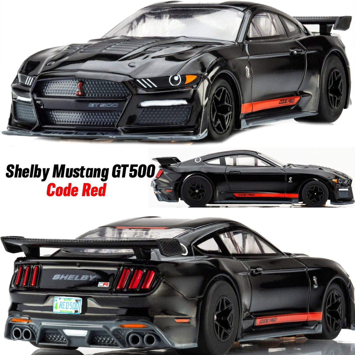 AFX 2022 Shelby Mustang GT500 Code Red HO slot car
