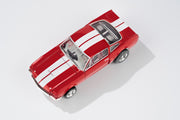 AFX 1966 Shelby GT350 Candy Apple Red white stripes HO slot car