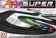 AFX Super International 4-lane HO slot car race set