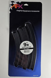 AFX 9-inch 1/8 radius curve HO slot car track pair