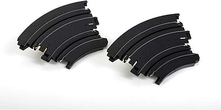 AFX 6-inch 1/8 radius curve HO slot car track pair