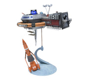 AiP AIP10005 Thunderbird 5 with Thunderbird 3 - assembled station and rocket, reverse view
