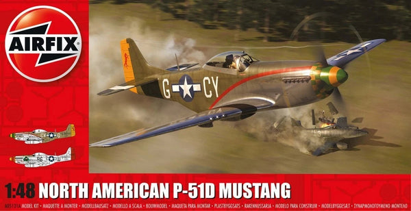 Airfix North American P-51D Mustang 1:48 model kit A05131A