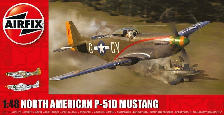 Airfix North American P-51D Mustang 1:48 model kit A05131A