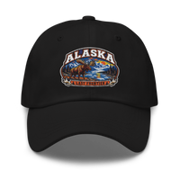 Alaska embroidered dad hat in Black