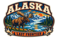 Alaska heritage badge embroidery artwork