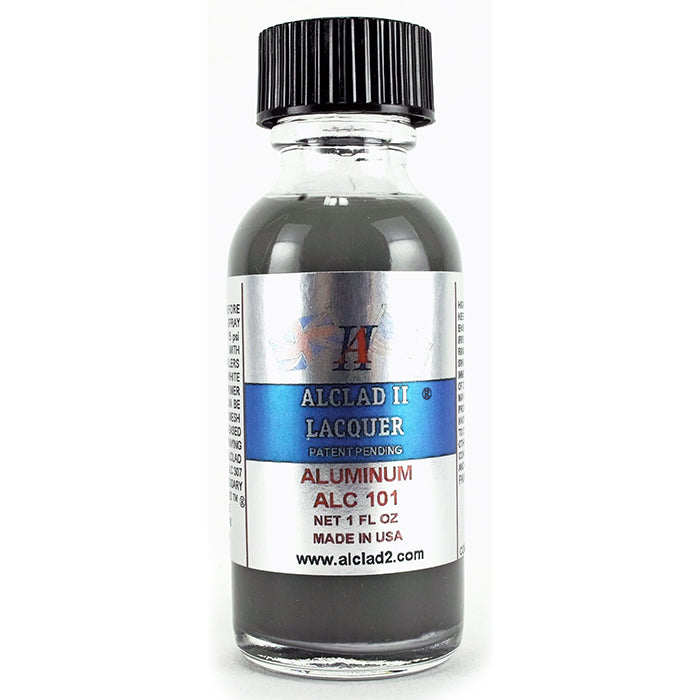 Alclad II ALC-101 Aluminium 1 oz model paint bottle