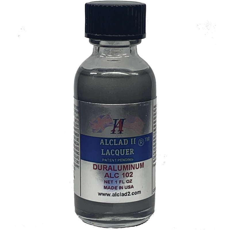 Alclad II ALC-102 Duraluminium 1 oz model paint bottle