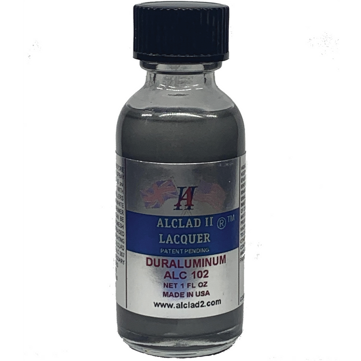 Alclad II ALC-102 Duraluminium 1 oz model paint bottle
