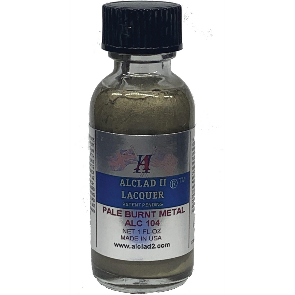Alclad II Pale Burnt Metal Metallic Lacquer Paint 1 oz ALC-104 front product view