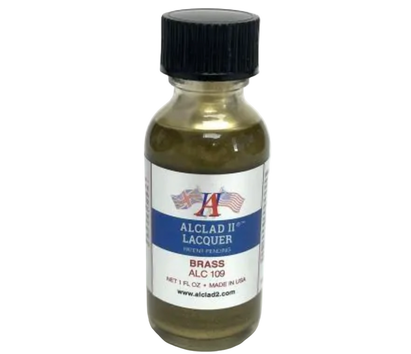 Alclad II ALC-109 Polished Brass 1 oz lacquer bottle