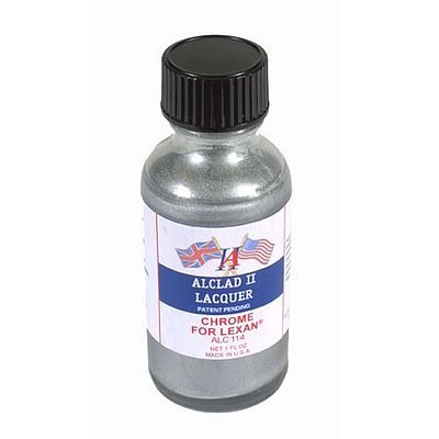 Alclad II ALC-114 Chrome for Lexan 1 oz lacquer bottle