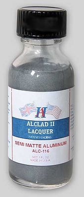 Alclad II ALC-116 Semi-Matte Aluminum 1 oz lacquer bottle