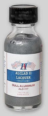 Alclad II ALC-117 Dull Aluminum 1 oz lacquer bottle alternate view