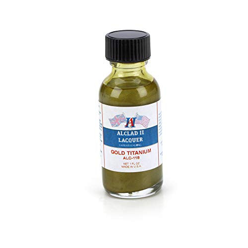 Alclad II ALC-118 Gold Titanium 1 oz lacquer bottle