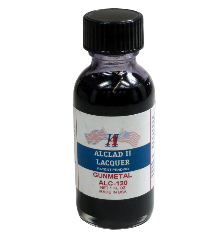 Alclad II ALC-120 Gunmetal 1 oz lacquer bottle