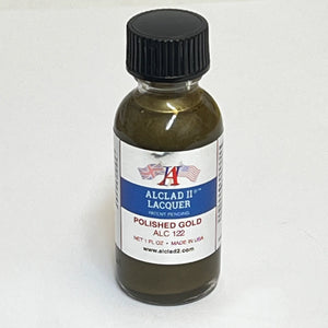 Alclad II ALC122 Polished Gold Lacquer 1 oz alternate exact product view