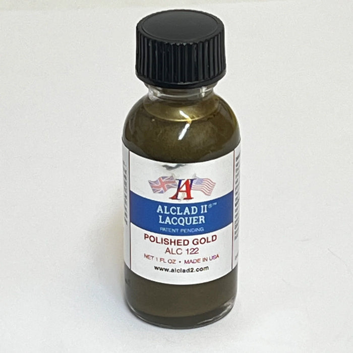 Alclad II ALC122 Polished Gold Lacquer 1 oz alternate exact product view