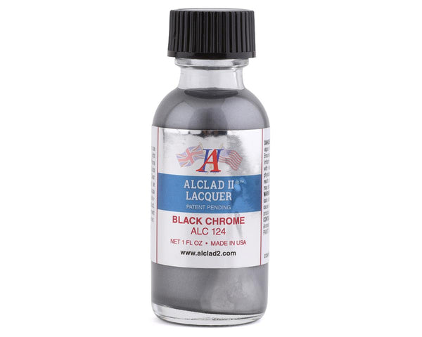 Alclad II ALC-124 Black Chrome 1 oz lacquer bottle