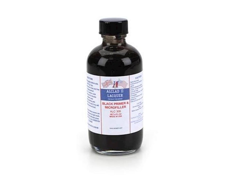 Alclad II ALC309 Black Primer and Microfiller 4 oz exact product view