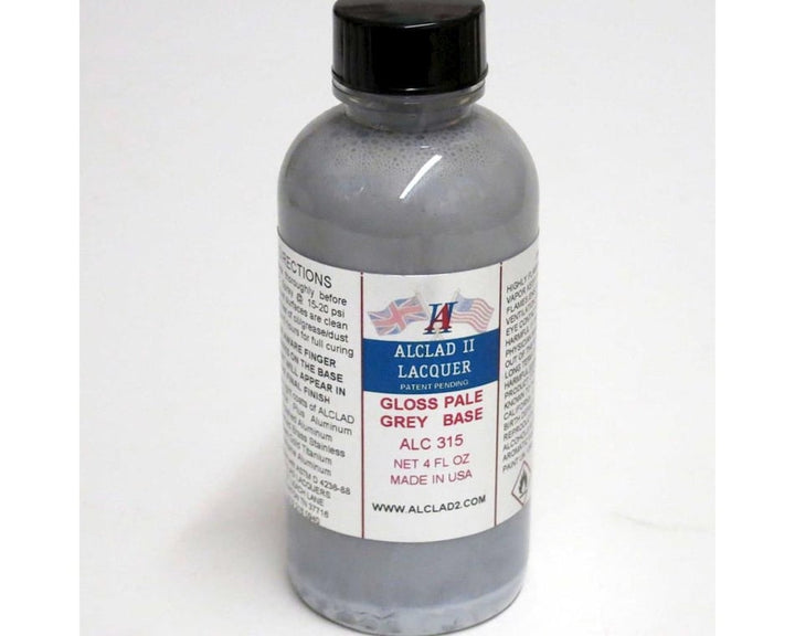 Alclad II ALC315 Gloss Pale Grey Base 4 oz exact product view