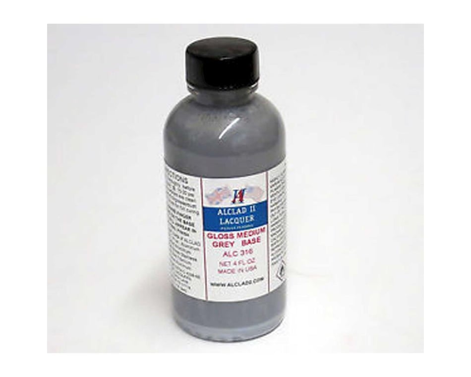 Alclad II ALC316 Gloss Medium Grey Base 4 oz exact product view