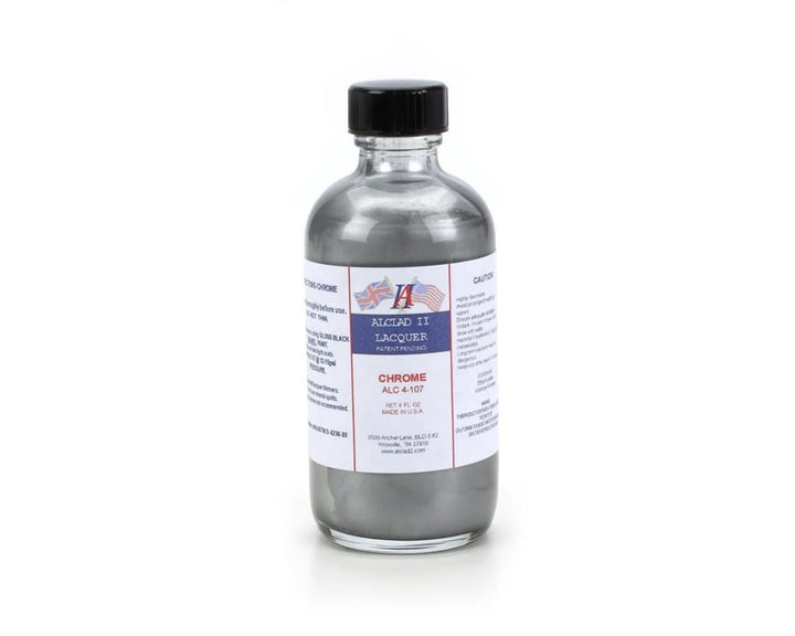 Alclad II ALC4107 Chrome Lacquer for Plastic 4 oz exact product view