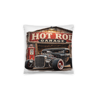 Hot Rod Garage Blown Coupe All-Over Print Pillow product mockup