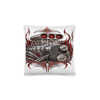 Supercharged V8 Pinstripe All-Over Print Pillow product mockup