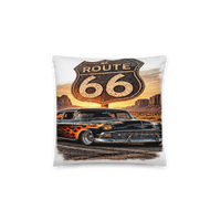Route 66 Flame Cruiser All-Over Print Pillow product mockup