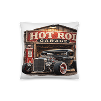 Hot Rod Garage Blown Coupe All-Over Print Pillow product mockup 2