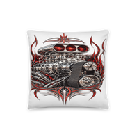 Supercharged V8 Pinstripe All-Over Print Pillow product mockup 2