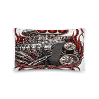 Supercharged V8 Pinstripe All-Over Print Pillow product mockup 6