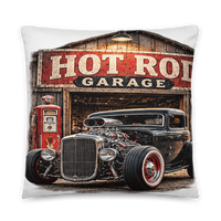 Hot Rod Garage Blown Coupe All-Over Print Pillow product mockup 7