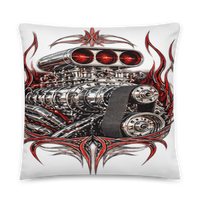 Supercharged V8 Pinstripe All-Over Print Pillow product mockup 7