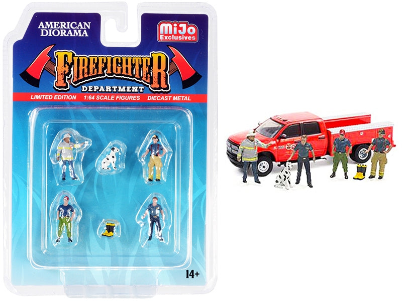 Firefighter II 6-Piece Set – American Diorama 1:64