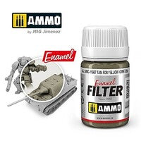 Ammo Tan Filter for Yellow Green Enamel 35ml Bottle — exact product view