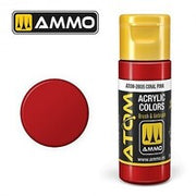 Ammo Atom Color - Coral Pink 20ml Bottle — exact product view