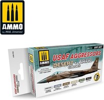 Ammo USAF Aggressors Desert/Artic Colors (six 17ml bottles) — exact AMMO by Mig Jimenez product image