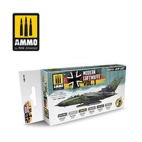 Ammo Modern Luftwaffe Vol 1 Set colors (six 17ml bottles) — exact AMMO by Mig Jimenez product image