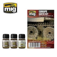 Ammo Europe Earth Colors (three 35ml bottles) — exact product view