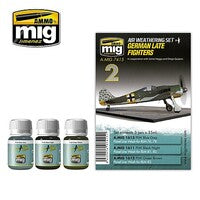 Ammo German Late Fighter Colors (three 35ml bottles) — exact AMMO by Mig Jimenez product image
