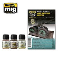 Ammo Airplanes Dust Effect Colors (three 35ml bottles) — exact AMMO by Mig Jimenez product image