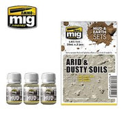 Ammo Arid & Dusty Soil colors (three 35ml Bottles) — exact AMMO by Mig Jimenez product image