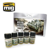 Ammo Winter Autumn Ground Pigment Set (five 35ml bottles) — exact AMMO by Mig Jimenez product image
