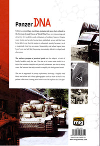 Panzer DNA back cover showing authors, ISBN and A.MIG-6035 product code